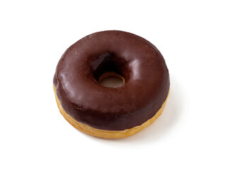 Donut with chocolate icing