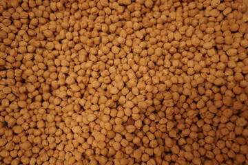 Macro close up of raw lentil beans