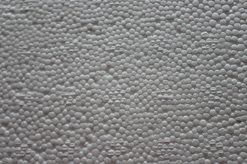 close up of styrofoam