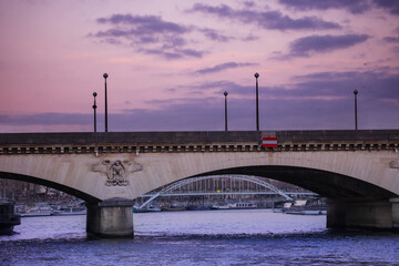 Fototapeta na wymiar Close-up of pont d'Iena Bridge over Seine, Paris