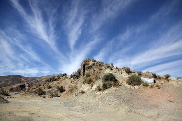 Patern of clouds in the blue sky