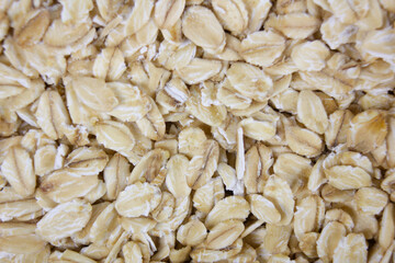 Oatmeal texture. Ingredients for cooking. Healthy grooming
