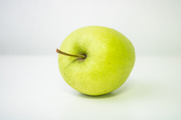 Green apple, healthy fruit closeup