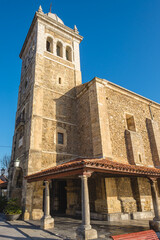 Church of Santa Maria in the city of Luanco, in Asturias 
