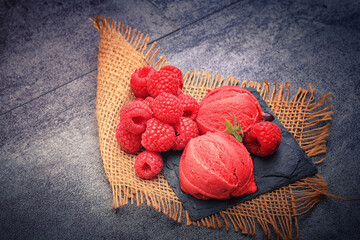 glace &agrave; la framboise