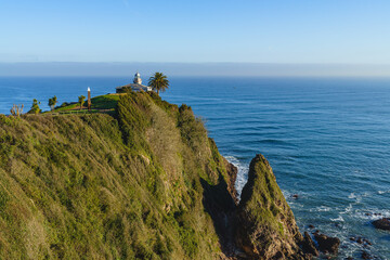 Lighthouse of the city of Candas, in Asturias, Spain