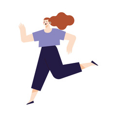 running woman character