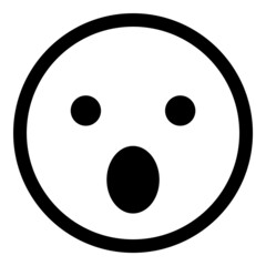 Obraz premium Smile Emoji Face Flat Icon Isolated On White Background