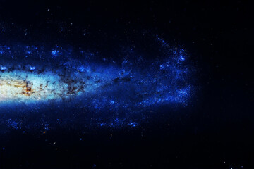 Bright, beautiful galaxy, in purple tones. Elements of this image were furnished by NASA