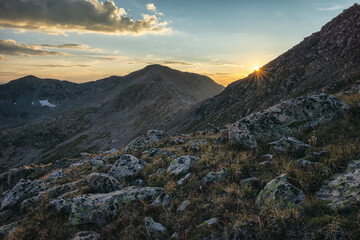 Mountain sunset in the Hunter-Fryingpan Wilderness