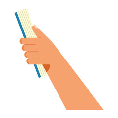 hand lifting text book