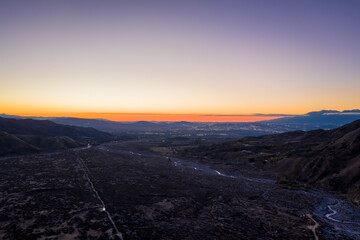 Sunset in the mountains