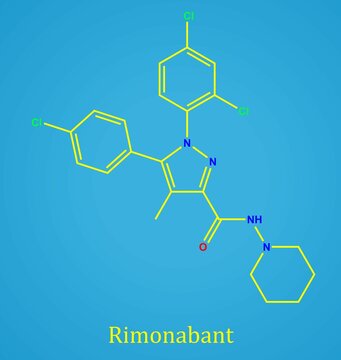 Rimonabant Is An Anorectic Antiobesity Drug. Rimonabant Is An Inverse Agonist For The Cannabinoid Receptor CB₁ .withdrawn