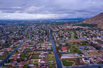 View above Grand Terrace, CA