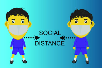 SOCIAL DISTANCE BETWEEN EACH OTHER