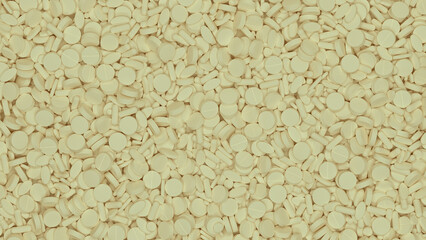 Pills Medication Prescription Drugs Addiction Biotech Tablets Pharmaceutical Mental Health Insurance 3d illustration render