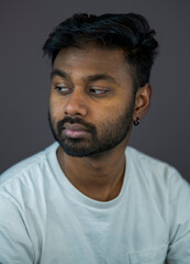 Obraz premium Portrait of Man Taking Professional Headshots