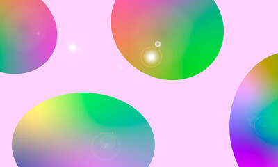 abstract colorful background. illustration of ellipse with gradient 