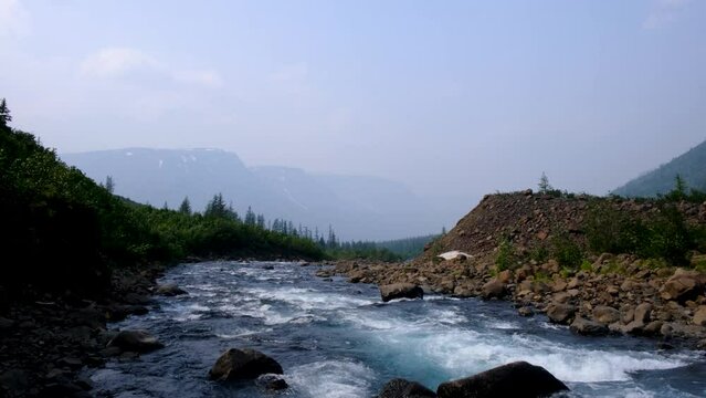 River view at Putorana plateau