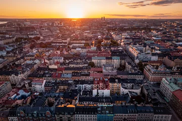 Fotobehang uitzicht over de stad © Alexander