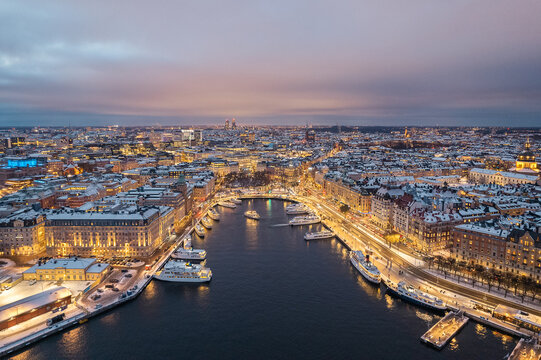 View of city from above