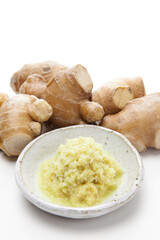 生姜と生姜のすり下ろし