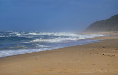 windy section of the secluded Ninety Mile Beach near Lake Tyers Victoria