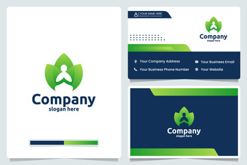 yoga life,healthy, logo design template