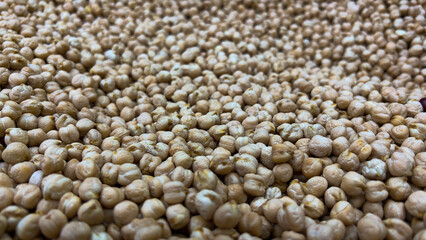 Pile of Garbanzo Beans.