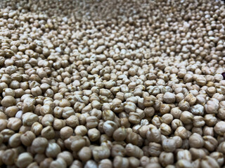Pile of Garbanzo Beans.