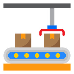 conveyor flat style icon