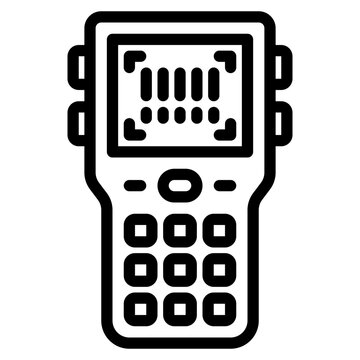 scaner outline style icon