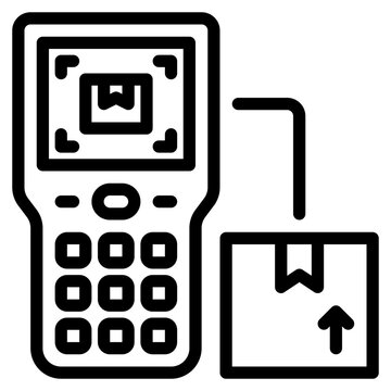 scaner outline style icon