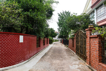 red brick building