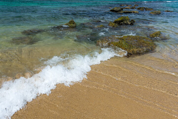 waves on the beach