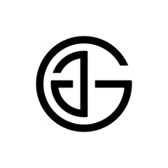 Creative Letter GA monogram logo template