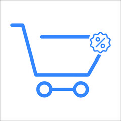 Shopping basket or Subtraction  icon
