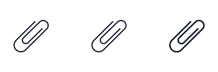 paper clip icon symbol template for graphic and web design collection logo vector illustration