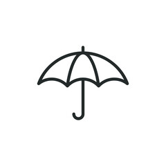 simple vector icon Umbrella editable. isolated on white background.
