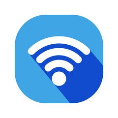 Wifi sign or symbol. Wifi icon. vector illustration