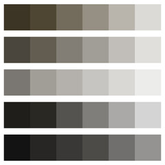 Illustration with palette squares. Rainbow graphic. Pastel background. Colorful palette. Vector illustration. stock image.