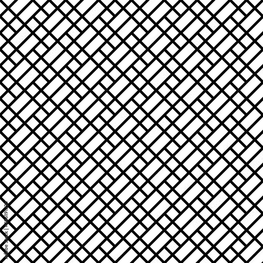 Leinwandbilder Diagonal suare and rectangle blocks pattern. Seamless frame blocks.