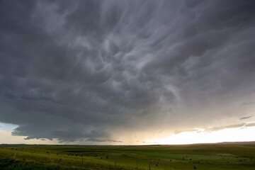 Obraz na płótnie Canvas Prairie Storm Clouds Canada