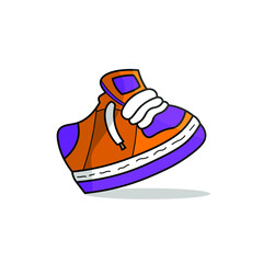 VECTOR ILLUSTRATION TENNIS SHOE FOOTWEAR