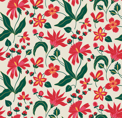 Portuguese Seamless Pattern with Traditional Folklore Style