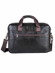 black leather bag isolated