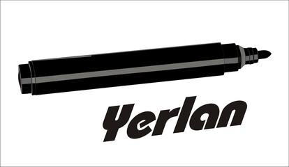 marker, felt-tip pen, write, mark, note, draw, drawing, markup, subject for drawing, black, color, palette, black color, chalk, pencil, mark, image, erlan, inscription, paint, markers, in vector, vect