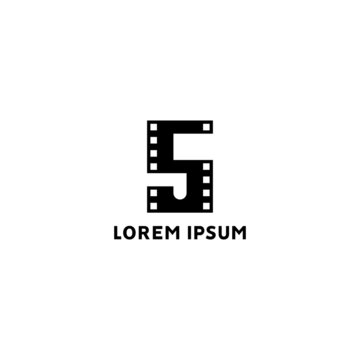 Number 5 Film logo. Can be used for a film production company.