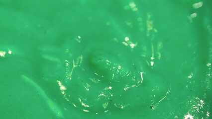 Syrupy sticky dripping mint green slime - Powered by Adobe