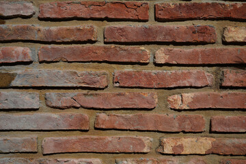Beautifully arranged old brick walls
